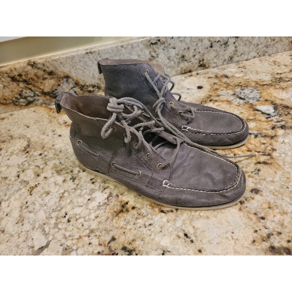 Ralph Lauren Polo Distressed DARK GRAY BARROTT CHUKKA BOOTS MEN'S SIZE 11D